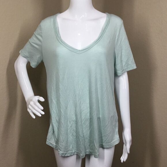 BP. Raw Edge V-Neck Tee (C8) - Picture 1 of 5